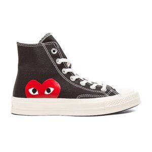 Converse Black and Red High-Top Sneakers